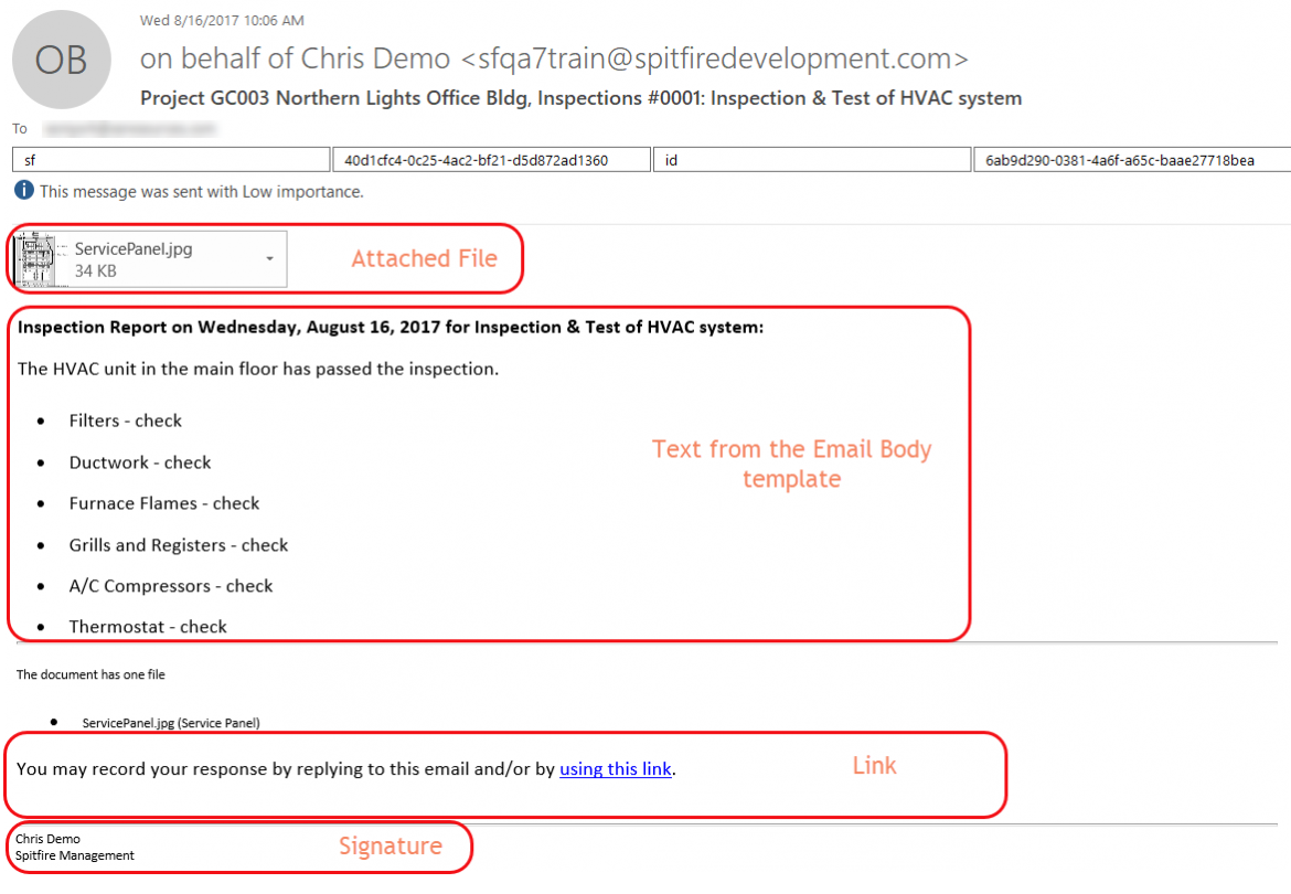 how to write email body sample