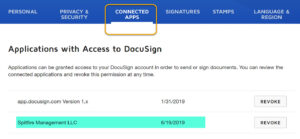 DocuSign Connected Apps