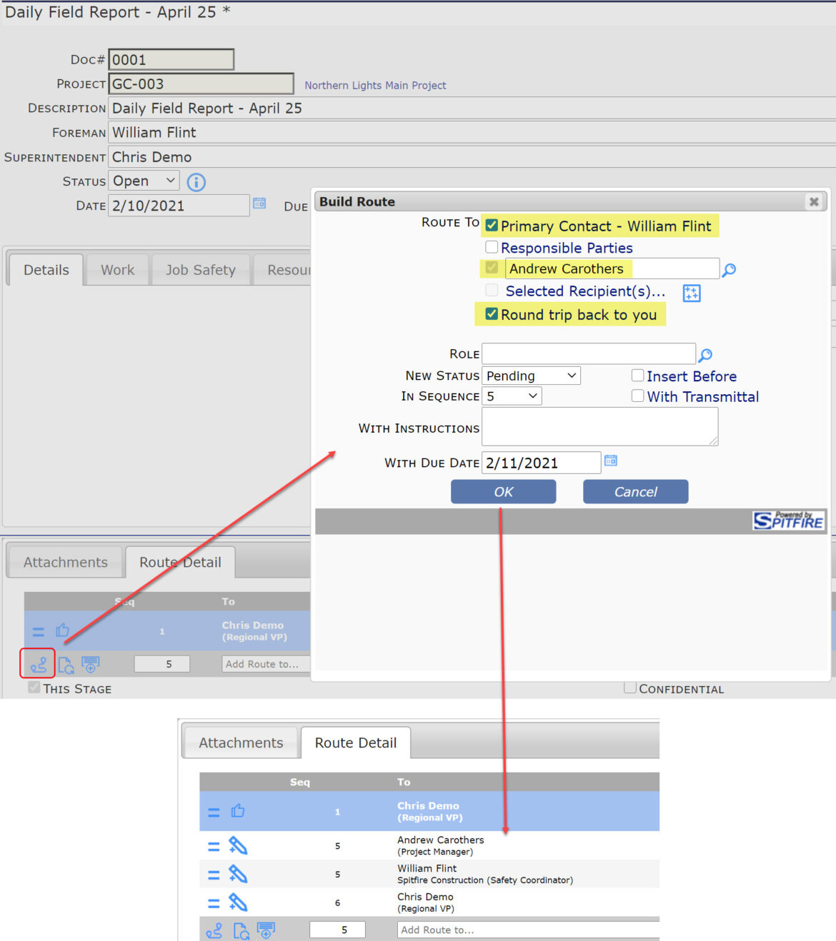 KBA-01808: Build Route – Spitfire Client Services